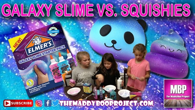 Galaxy Slime vs. Squishies!!